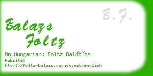 balazs foltz business card
